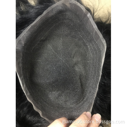 Stock Toupee 8x10 6inch Human Hair Full Swiss INDIAN Hair 1 Piece/pack 4-6 Inch Straight/curl OPP DHL\UPS\FEDEX\EMS\TNT